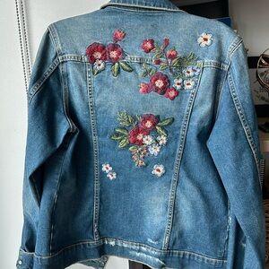 Beautifully embroidered Geena Denim Jacket by Driftwood